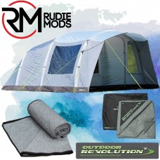 5 berth Inflatable Air Tent bundle with groundsheet + Carpet Outdoor Revolution ORFT1019